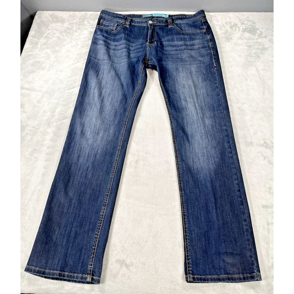 Rock & Roll Denim Mens Jeans Revolver Straight Slim Leg 38x34 Western Cowboy